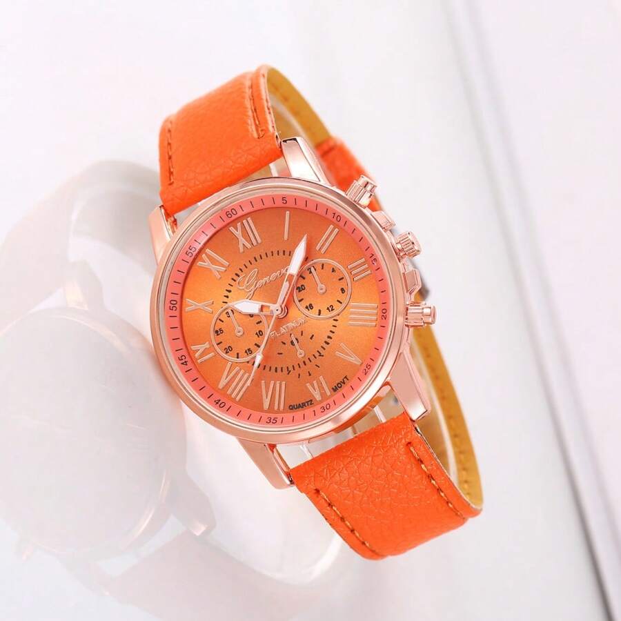1 pezzo Orologio polso alla moda cinghia lega quarzo