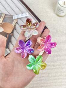 Hair Clips Claw Clips 6Pcs Mini College Style Hair Clip: Mini Small Petal-Shaped Hair Clip For Curls. Hawaiian Hair Clip For Thick Hair. 1.57 Inches Long. Perfect For A Lady's Sweet Style For Daily Commuting, Dates, Parties, Weddings, Fashionable Beach Hair Accessories, Back-To-School Season, A Perfect Gift For Your Female Friends!!, School Stuff, College Autumn Accessories Flower Hair Claw Fall Winter For Vacation Outfits Woman - Coneflower - View 7