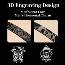 4 In1 Men's Straight Razor Shaving Kit - Including Metal Shaver With 10pcs Stainless Steel Blades & Shaving Brush & Shaving Bowl, 3D-Muster-Design For Staight Razor, Perfect Gift For Father & BoyFriend