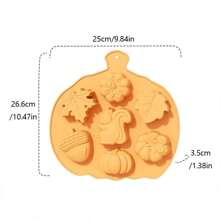 1 pezzo Stampo in silicone per torta di Ognissanti, stampo a forma di zucca, stampo da forno per uso domestico, fai da te candele, sapone, cioccolato, cubetti di ghiaccio, utensili da cucina, regalo migliore