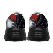 Lyra Men's Red Caricature Chunky Shoes - Red - View 4