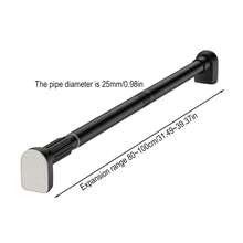 NetHong 1PC Adjustable Telescopic Shower Curtain Rod Bracket, Multi-Functional Telescopic Rod Bracket, Towel Rack Bracket, Suitable For Bathroom Curtain Rods, Balcony Clotheslines, Wardrobe Rods, Door/Curtain Rods, Bathroom Accessories, Bedroom Accessories, Home Storage Rods - Black - View 8