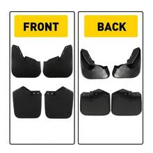 FOR TRANSIT CUSTOM 2012-ON FRONT AND REAR MUDFLAPS MUD FLAP - 4PCS SET - Black - View 4