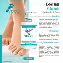CLINICELL SPA PLUS•SPA | Exfoliante Relajante de Kiwi + Cristales de Cuarzo para Pedicura y Manicura - 250 ml