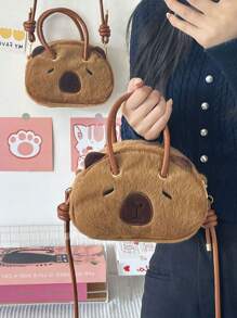 Mochila mini de Capibara para niña; Bolso de hombro lindo para adolescentes; Bolso unisex para estudiantes universitarios