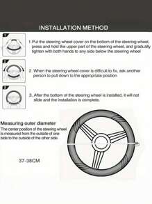 Car Anti-Slip Steering Wheel Cover Braid On The Steering Wheel Cover Shoulder Pad Holder Breathable Auto Wheel Cover Accessories