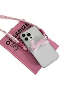 1pc Cartoon Animal Phone Holder Lanyard, Cute Dog Cross-Body Strap Necklace Phone Chain, Women