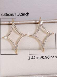 1 Pair Women Elegant Sophisticated Fashion Simple Versatile Earrings