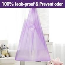 [Nappy Bags] 200pcs Scented Diaper Disposal Bags Diaper Waste Bags Thickened Vest-Style Portable Trash Bags Diaper Disposal - Multicolor - View 8