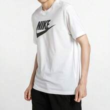 Áo thun cổ tròn tay ngắn in logo cổ điển phong cách Mỹ của Nike Sportswear, dành cho nam, màu trắng - trắng - Xem 4