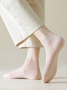 5/8 Pairs Of Women's Socks, Functional Comfort Sole, Massage Texture, Women's Short Socks Ankle Socks, Casual Sports Daily And Out Wear