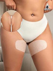 2 Pairs Disposable Non-Woven Thigh Chafing Pads For Plus Size, Anti-Chafing Thigh Protectors, Soft & Breathable No-Chafe Strips, Sweatproof & Invisible For Women & Men, Ultra-Thin Thigh Guards For Summer, Outdoor, Travel, Running, Hiking, Gym, And Daily Wear, Lightweight & Comfortable Thigh Anti-Friction Stickers, Skin-Friendly And Easy To Apply, Ideal For Skirts, Shorts, And Dresses