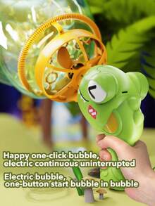 泡泡机枪儿童玩具，带彩灯和数千个泡泡的泡泡枪，户外玩具生日派对礼物，适合3 4 5 6 7 8 9 10 11 12岁男孩女孩