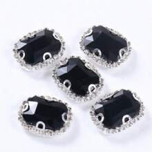 20 Peças Retangulares e Octagonais de Cristais de Vidro, 10x14mm Alta Transparência Arco-Íris Reflexivo Feito à Mão DIY Joias, Adequado para Vestido de Noiva, Sapatos, Bolsas, Decorações Brilhantes de Uso Múltiplo, Artesanato, Roupas, Carros, Feriados, Festas, Presentes