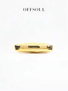 新款时尚欧美金属雕塑手提包，凹面设计重型晚宴包，金属女士派对链条单肩包/斜挎包 - 金色 - 查看 7