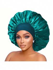 1 pieza Gorro de seda para dormir, envoltura para el cabello, pañuelo protector para trenzas, gorro de seda, gorro de satén, gorro para dormir - Multicolor - Ver 10