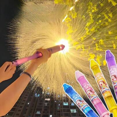 1 st romantisk fyrverkerivattenpistol rekvisita, parfotografering under gatubelysning, kreativ sociala medier tecknad fyrverkerivattenpistol, roligt fototillbehör, sommar utomhuspoolpartydekor [Se de sista 3 bilderna för bulkbeställning]