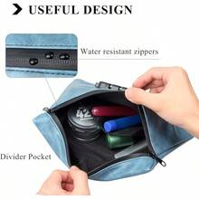 FIREDOG Smell Proof Bag With Lock, 6x9 Odor Proof Pouch Case Container For Travel Stash Storage - PU-blue - View 5