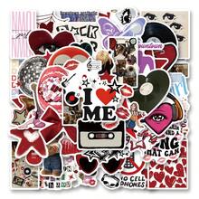 50张Y2K都市女孩贴纸，可爱卡通涂鸦风格，适用于笔记本电脑、手机、滑板、吉他、行李箱、剪贴簿、头盔、自行车、摩托车、汽车、派对装饰
