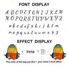 Custom Embroidery Colorblock Backpack With Personalized Name, Travel School Bag, Stylish Contrast Color Casual Daypack, Lightweight Backpack With Comfortable Shoulder Straps, For Daily, Commuting, Travel And Outings,Multi-Functional,Ornamental,Letter,Stylish,Modern,Colorful,Cute,Adorable,Casual,Custom,Personalised,Unique,Customized,Ideal Gifts For Him,Ideal Gifts For Her,Easy Comfort,Birthday Gift,Christmas Gift