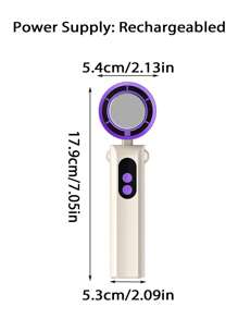 Ventilateur portable à refroidissement par semi-conducteur, avec 199 vitesses réglables, idéal pour le refroidissement extérieur/à la maison/au bureau/à l'école en été