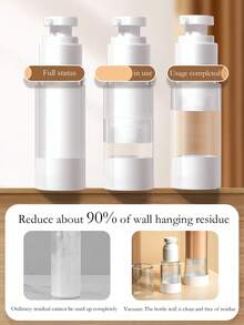 2 件 30ml 50ml 100ml 透明真空化妆品霜泵瓶旅行装分配器化妆品容器适用于霜凝胶乳液、升级喷雾瓶、真空分装瓶、香水、保湿液喷雾瓶