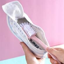 5-Sided Shoe Brush With 360 Degree Rotation, Plastic Hard Bristle, Bathroom And Home Cleaning Brush