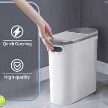 10L Litre Large Capacity Kitchen Trash Can Waste Bin Press Garbage Can With Lid Bathroom Household Creative Bin Back To School