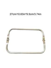 Square Aluminum Clips, Luggage Hinge Clips, Cloud Bag Supports, Woven Bag Clips, Gold Bag Clips - Women Gift Items, Multiple Sizes - Silver - View 11