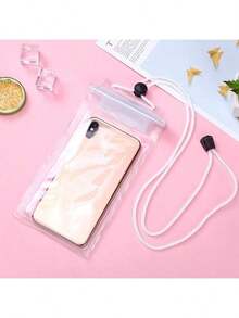 Grande poche de téléphone étanche, sac banane étanche à l'eau à écran tactile à triple couche, convient pour la natation, le rafting et le stockage étanche du téléphone pour la plongée. Assure que le téléphone est stocké sec et en  pour les vacances d'été, la plongée, la natation, étui de téléphone pour la plage - Multicolore - Voir 13