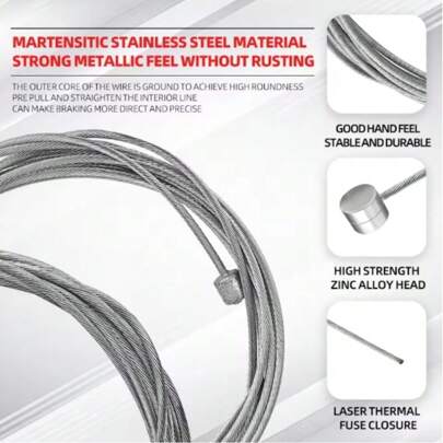  VXM Bicycle Brake Shifter Line Stainless Steel Speed Line Gear Brake Cable Set Core Inner Wire MTB Road Bike Wire Core Accessories