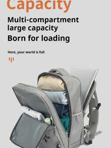 40x20x25厘米登机行李背包，适用于瑞安航空旅行，男女通用，可装14英寸笔记本电脑，适合上学、户外活动、旅行、办公、通勤和运动。