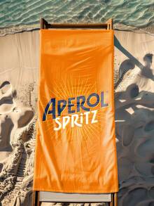 1 Khăn tắm biển siêu mềm Aperol Spritz - 70.1x139.95cm, màu cam tươi sáng với họa tiết "Aperol Spritz" nổi bật, chất liệu polyester nhanh khô, thích hợp cho du lịch, hồ bơi, bơi lội, thể thao, spa, yoga, khách sạn, phòng tập thể dục và nhiều hoạt động khác, có thể giặt máy, phụ kiện bãi biển thiết yếu. - Nhiều màu - Xem 7