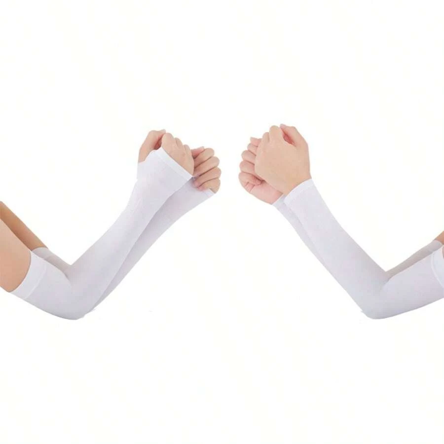 1 Paar Ärmelüberzüge für den Sommer, Outdoor-Sport Ärmelschutz mit UV-Schutz, Handabdeckung für Laufen, Angeln, Radfahren, schnelltrocknende, kühle Ärmel