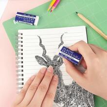 Borracha grande para lápis, 4/5/6 peças, forte poder de limpeza, conveniente, simples e durável, apontador de lápis em formato de pétala, borracha de empurrar e puxar, lápis, borracha branca grande adequada para uso escolar e de escritório, materiais de arte para pintura, borracha para lápis, borracha branca, adequada para estudantes, material escolar, prêmios e presentes de escritório, acessórios de escritório, cores aleatórias - Branco - Ver 9