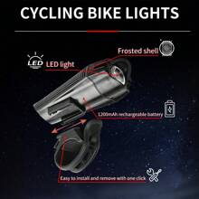 Juego de luces para bicicleta IPX4 resistente al agua, recargable por USB, con 4 modos de iluminación, luz para bicicleta para conducir de noche, escalar, explorar y actividades al aire libre