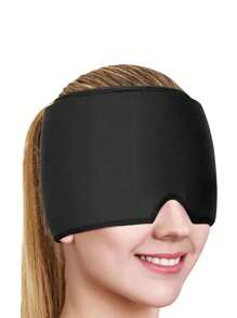 Cappello per emicrania, fascia rinfrescante per il viso con gel refrigerante, maschera per gli occhi con compressione fredda, cuffia regolabile, prodotto rinfrescante per il viso