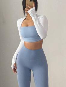 1pc Women's Summer Sunscreen Shawl, Multipurpose Golf & Outdoor Sports Arm Sleeve, Cooling Fabric - Multicolor - View 9