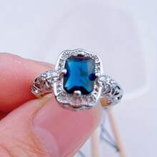 1pc Women Engagement Ring, Vintage Luxury Silver Color Alloy With Artificial Opal Decor, For Wedding, Engagement, Party, Anniversary, Valentine's Day, Birthday Gift