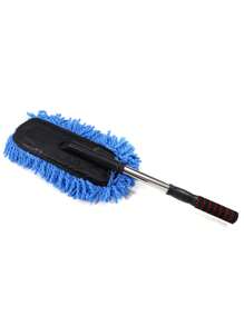 1 Stück Teleskop-Autowaschmopp mit langem Griff, Staubentferner, Wachsbürste, Mikrofaser-Autopinsel, Reinigungsbürste für Autopflege, weiche Staubwedel für Auto und Zuhause, Autozubehör