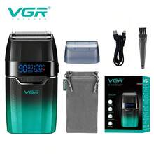 VGR Shaver Professional 9000 RPM Beard Trimmer Digital Display Electric Razor Men Adjustable Speeds Best Electric Razor Reciprocating Men's Shaver V-308 - Multicolor - View 10