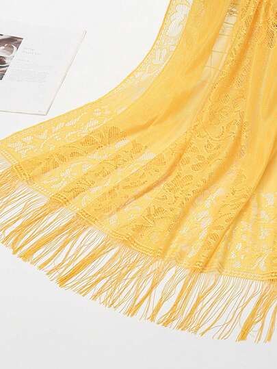 Elegant Lace Scarf Shawl For Women, Evening Dress Accessory