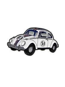 1 PIEZA Broche de esmalte de auto retro, broches de dibujos animados para niños, alfileres de solapa, insignia para mochila, accesorios de disfraz, regalos de joyas lindas