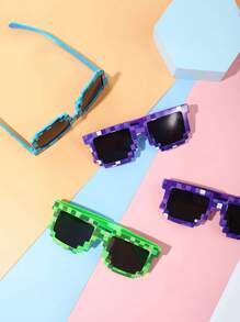 1 set di 24 articoli per feste, inclusi 12 occhiali da gioco e 12 braccialetti, perfetti come regali per feste di compleanno, decorazioni per feste e regali per giocatori adulti in stile cartoni animati, set di occhiali per feste di Ognissanti/Natale, forniture per feste, accessori per foto