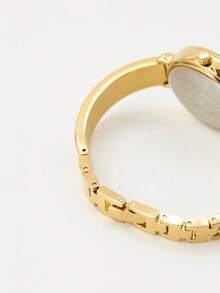 Anne Klein Women's Diamond Dial Bangle Watch With Bracelet Set Ladies Quartz Watch Set With Diamond Dial And Adjustable Link Bracelet Female Elegant Analog Watch,AK/3620CRST - Apricot - View 6