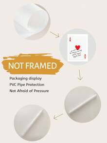 1 bức tranh in nghệ thuật treo tường bằng vải canvas trích dẫn đầy cảm hứng - Câu nói truyền cảm hứng của Ace Of Hearts, Áp phích bài Poker, Thẩm mỹ cổ điển, Lõi tranh vải canvas không khung dùng để trang trí phòng khách phòng ngủ - Nhiều màu - Xem 7