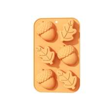 1 pezzo Stampo in silicone per torta di Ognissanti, stampo a forma di zucca, stampo da forno per uso domestico, fai da te candele, sapone, cioccolato, cubetti di ghiaccio, utensili da cucina, regalo migliore