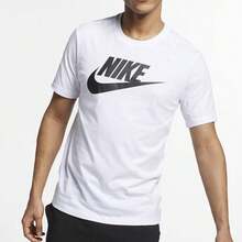 Áo thun cổ tròn tay ngắn in logo cổ điển phong cách Mỹ của Nike Sportswear, dành cho nam, màu trắng - trắng - Xem 5