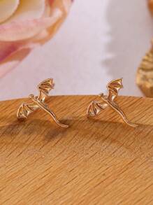 1 par de pendientes tipo mariposa minimalistas, joyas de moda aptas para uso diario, un regalo sorpresa perfecto para la novia o la mejor amiga