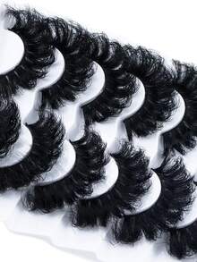 ICHICKISS 7 pares de pestañas postizas de mink falso 9D naturales, suaves, esponjosas y gruesas - ¡Mejora tu apariencia instantáneamente! - Pestañas Fluffy - Ver 6